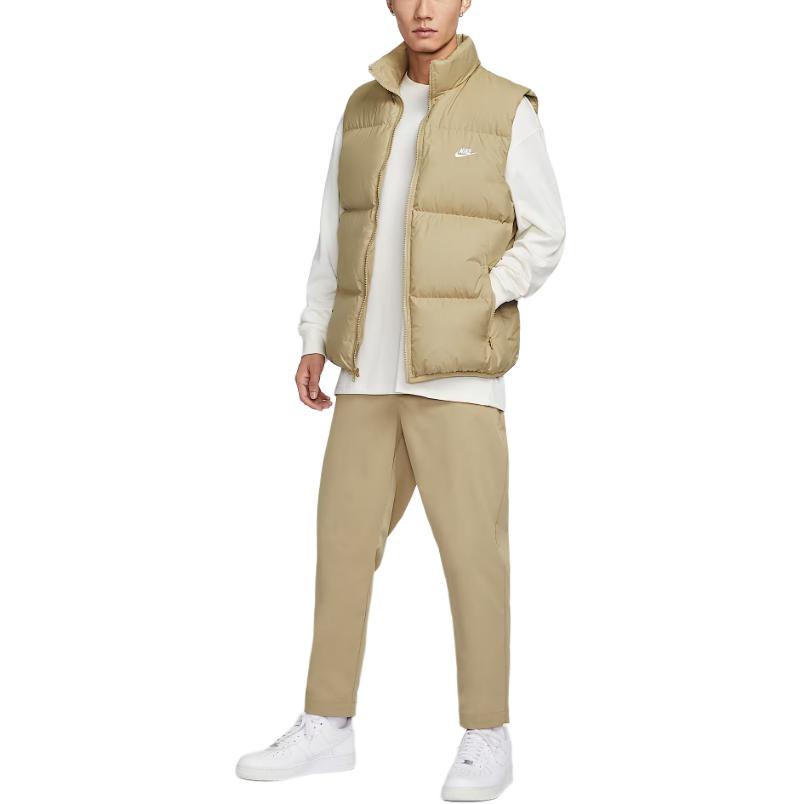 Nike Спортивная жилетка с пуховым утеплителем мужская, Parachute Beige/White — фото 2