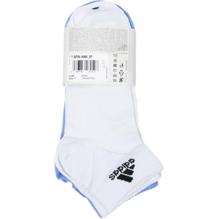 Унисекс носки щиколотки 3 пары Adidas, 3 пары (Fusion Blue+Linen Green+Light Blue) — фото 2