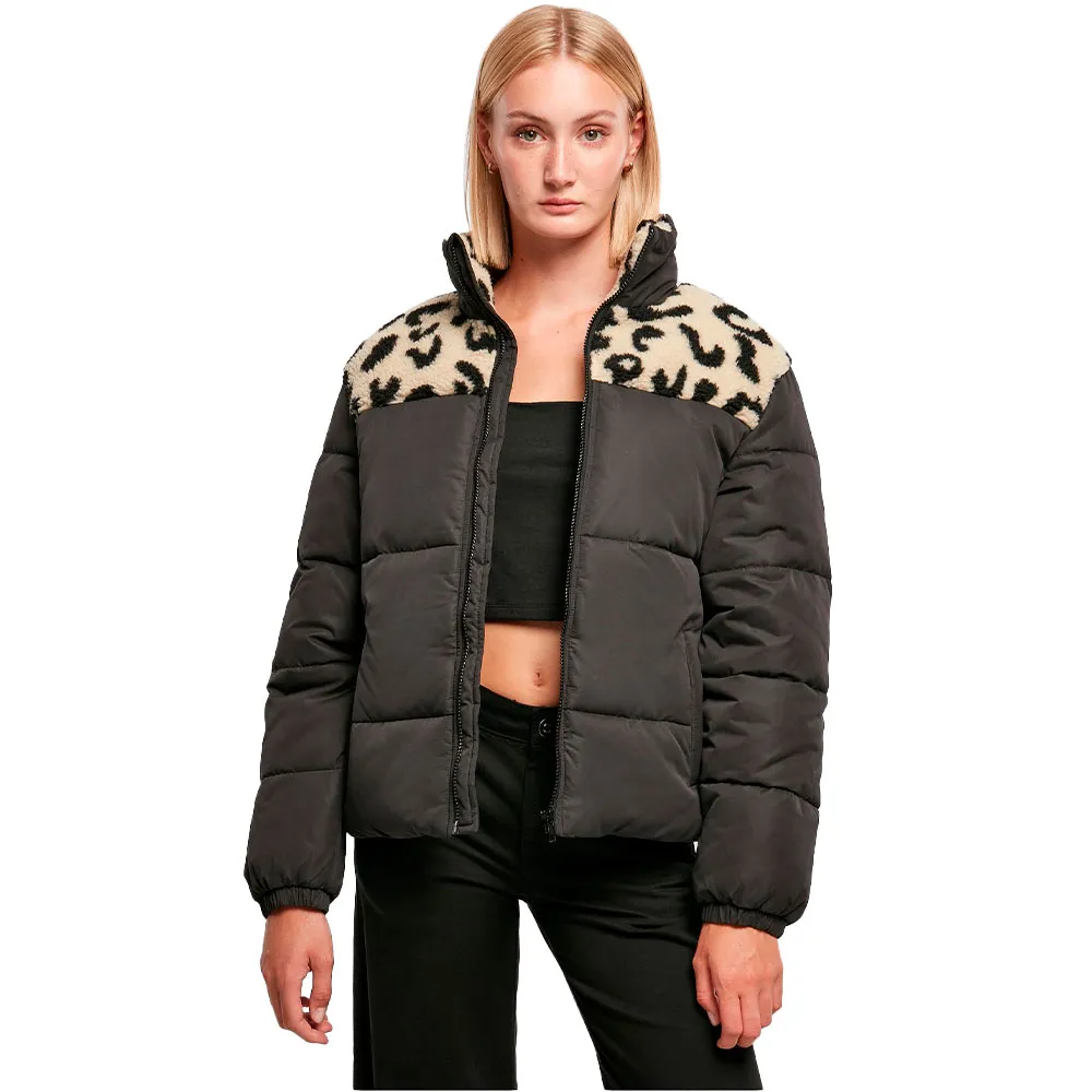 

Куртка Urban Classics AOP Sherpa Mixed padded, серый