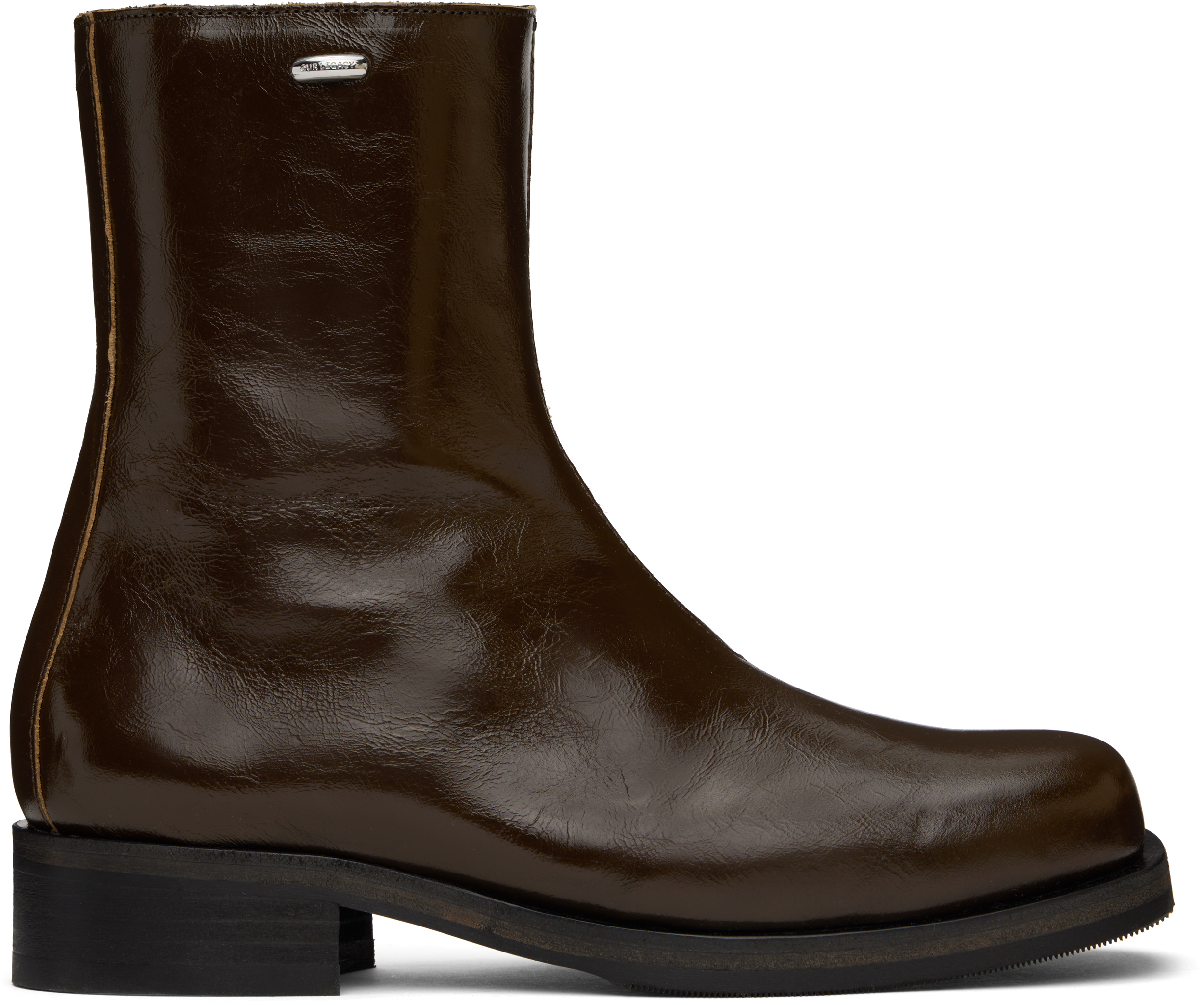 

Коричневые сапоги Camion OUR LEGACY, Olive leather