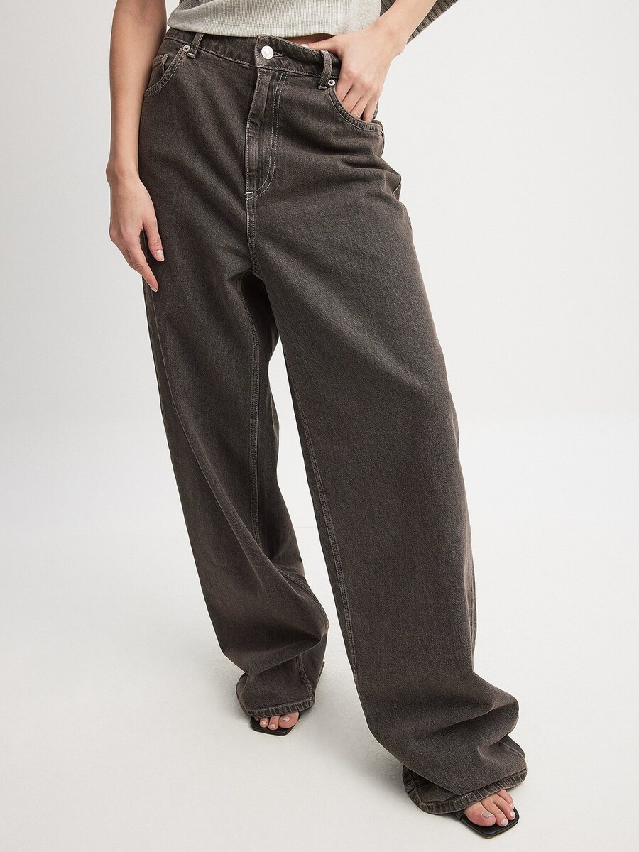 

Джинсы NA-KD Loose fit Jeans, цвет grey/grey denim