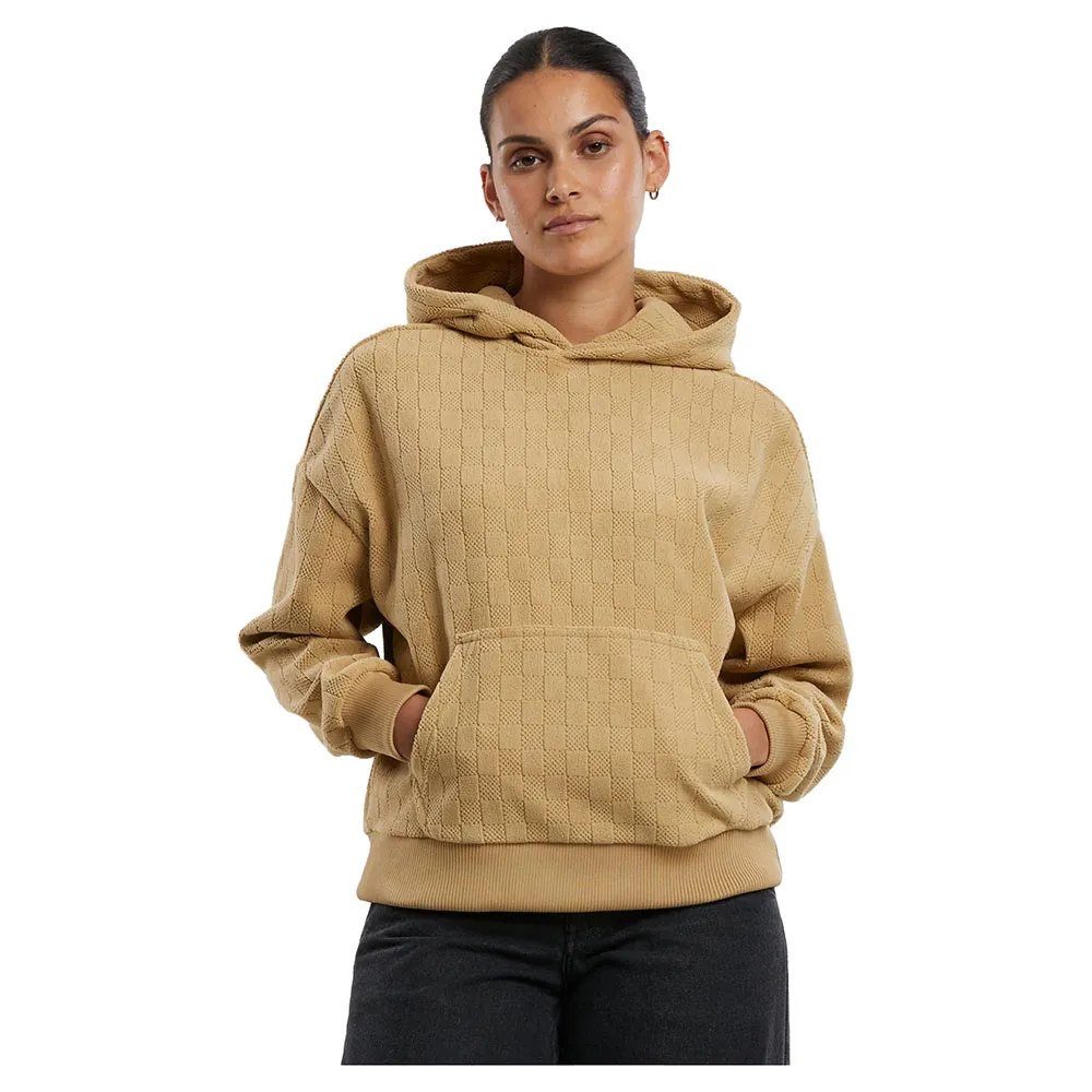 

Худи Urban Classics Jacquard Velvet Oversized, коричневый