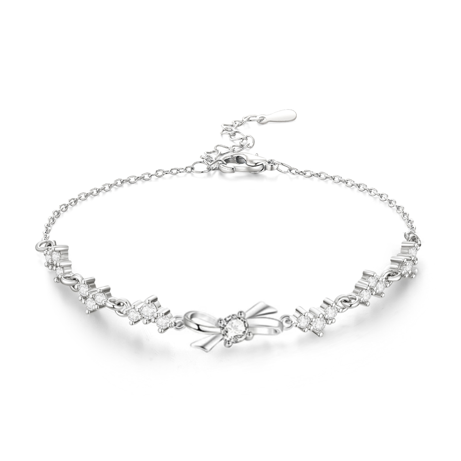 

Jodie＆Kevin Джоди и Кевин Браслет из циркония для женщин серебряный