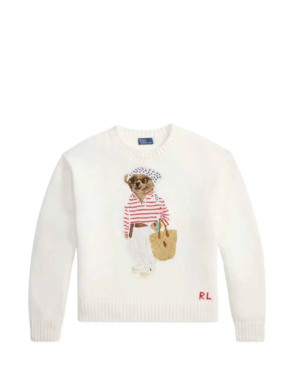 Свитер Polo с деталями в виде медведя Polo Ralph Lauren, белый