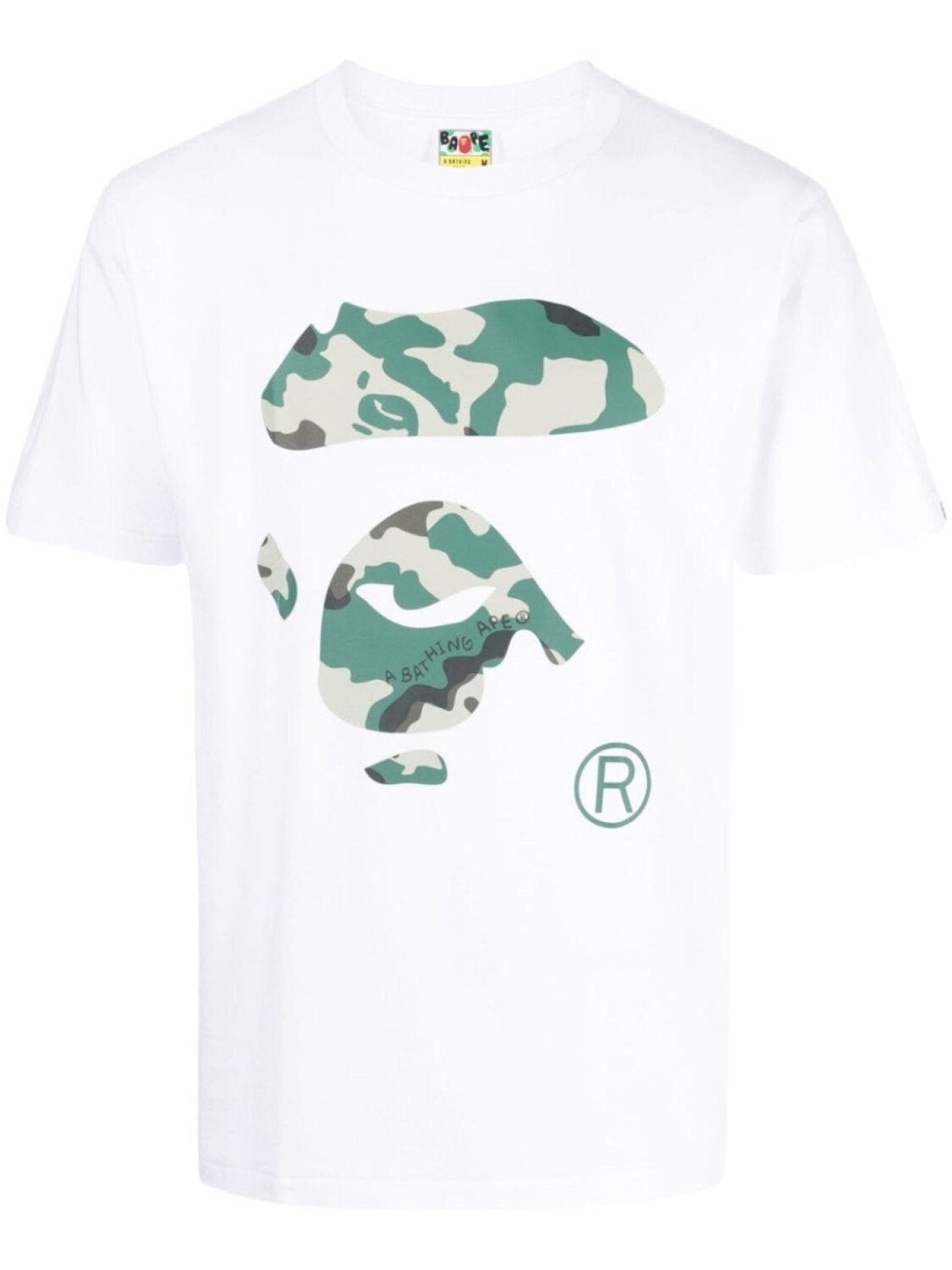 

Футболка с принтом Thermography Ape Face A BATHING APE, белый