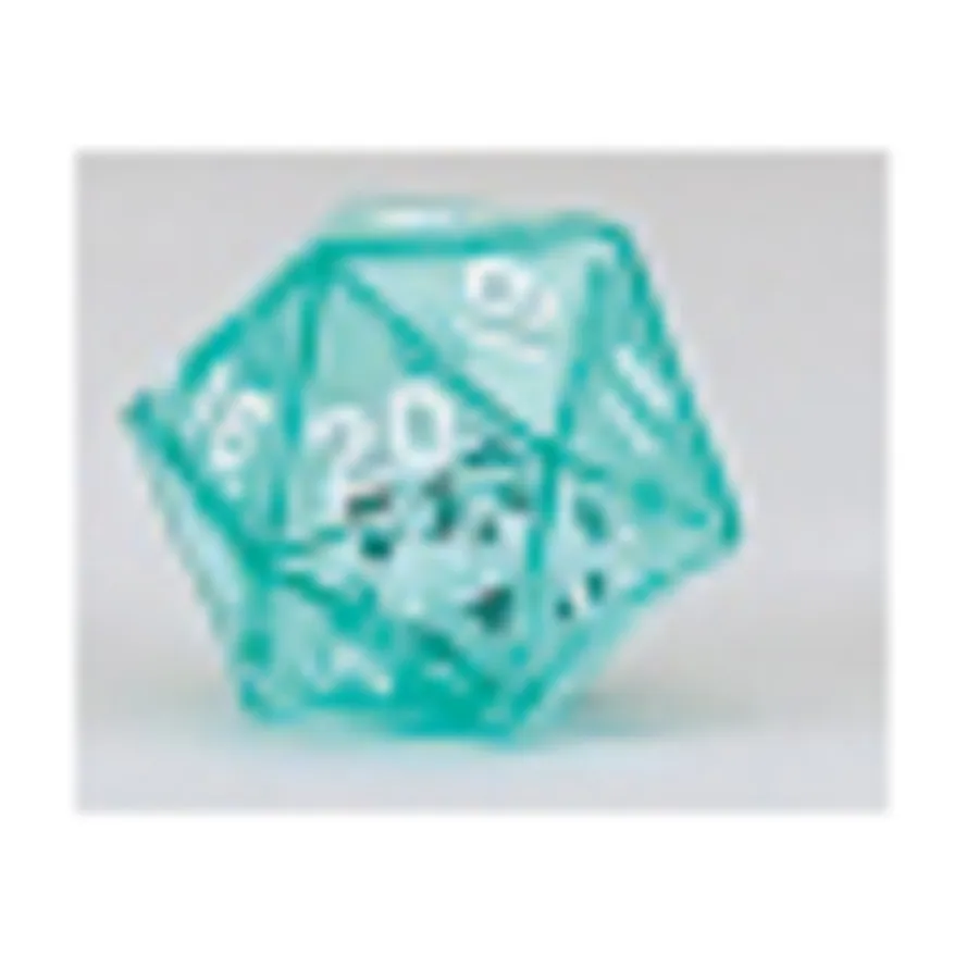 

d20 Двойные кубики — зеленый с белым, Dice - Double & Triple (Koplow)