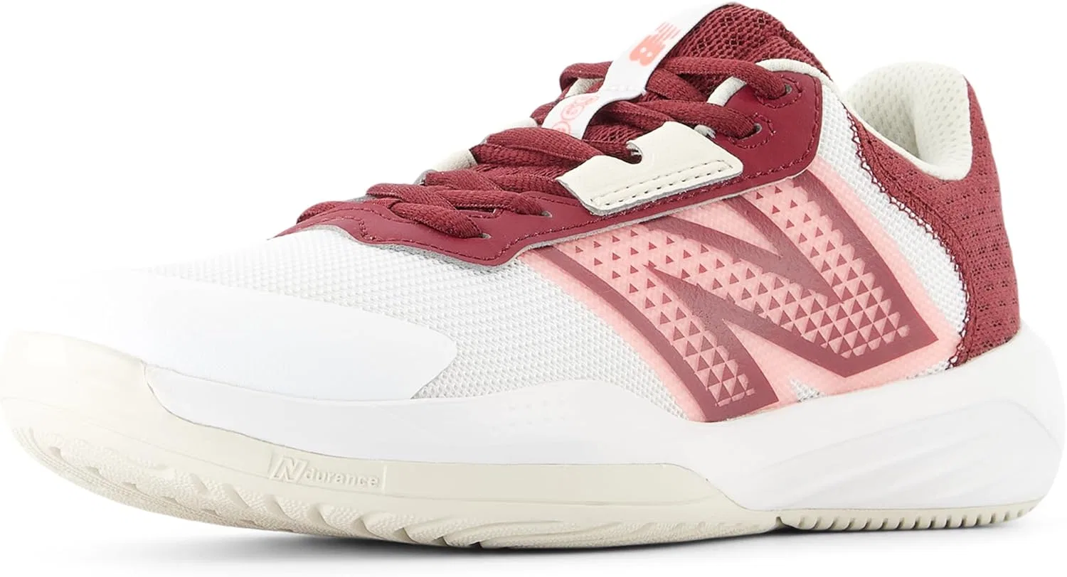 Кроссовки теннисные New Balance 696 V6, белый/бордовый