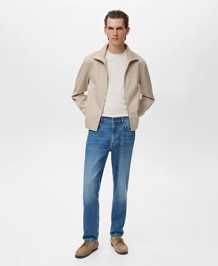 

Мужские джинсы Lori зауженного кроя Mango, синий