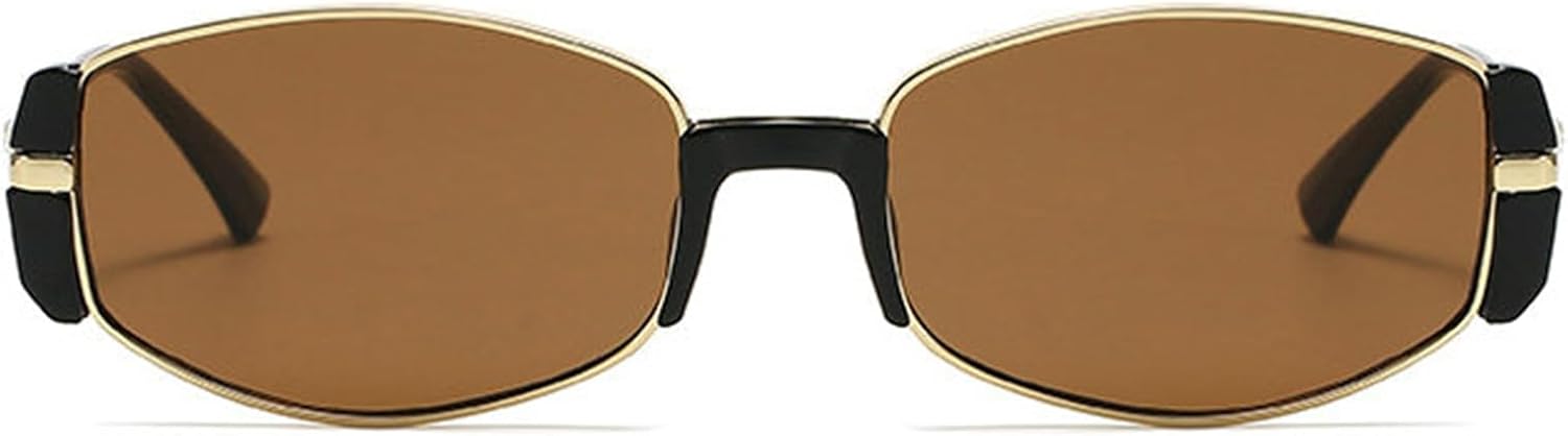 

Солнцезащитные очки Helena без оправы Polygon для женщин и мужчин, модные, с металлической оправой, овальной формы, классические винтажные, с защитой от УФ-излучения UV400, C3