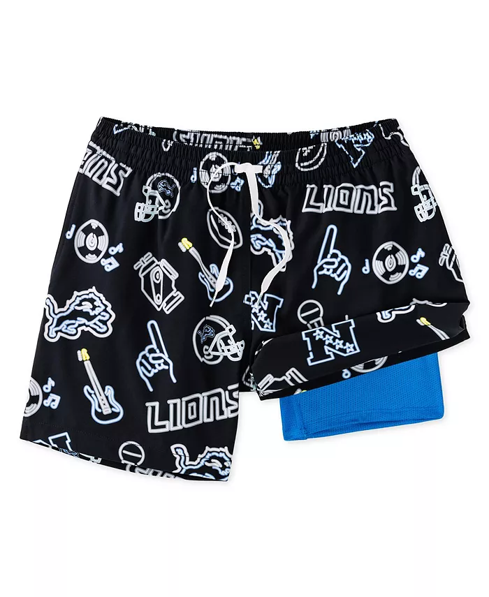

Мужские плавки Detroit Lions The Neon Lined Classic, 5.5", черные Chubbies