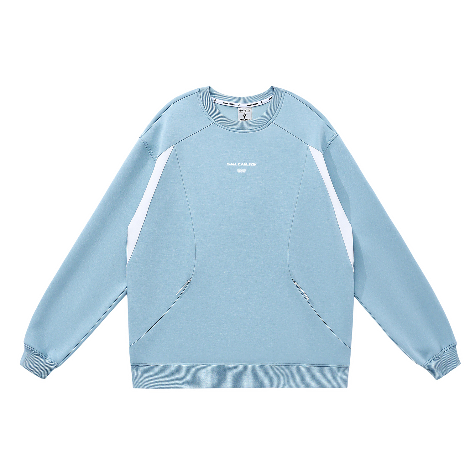 

Унисекс свитшот Skechers, серо-голубой