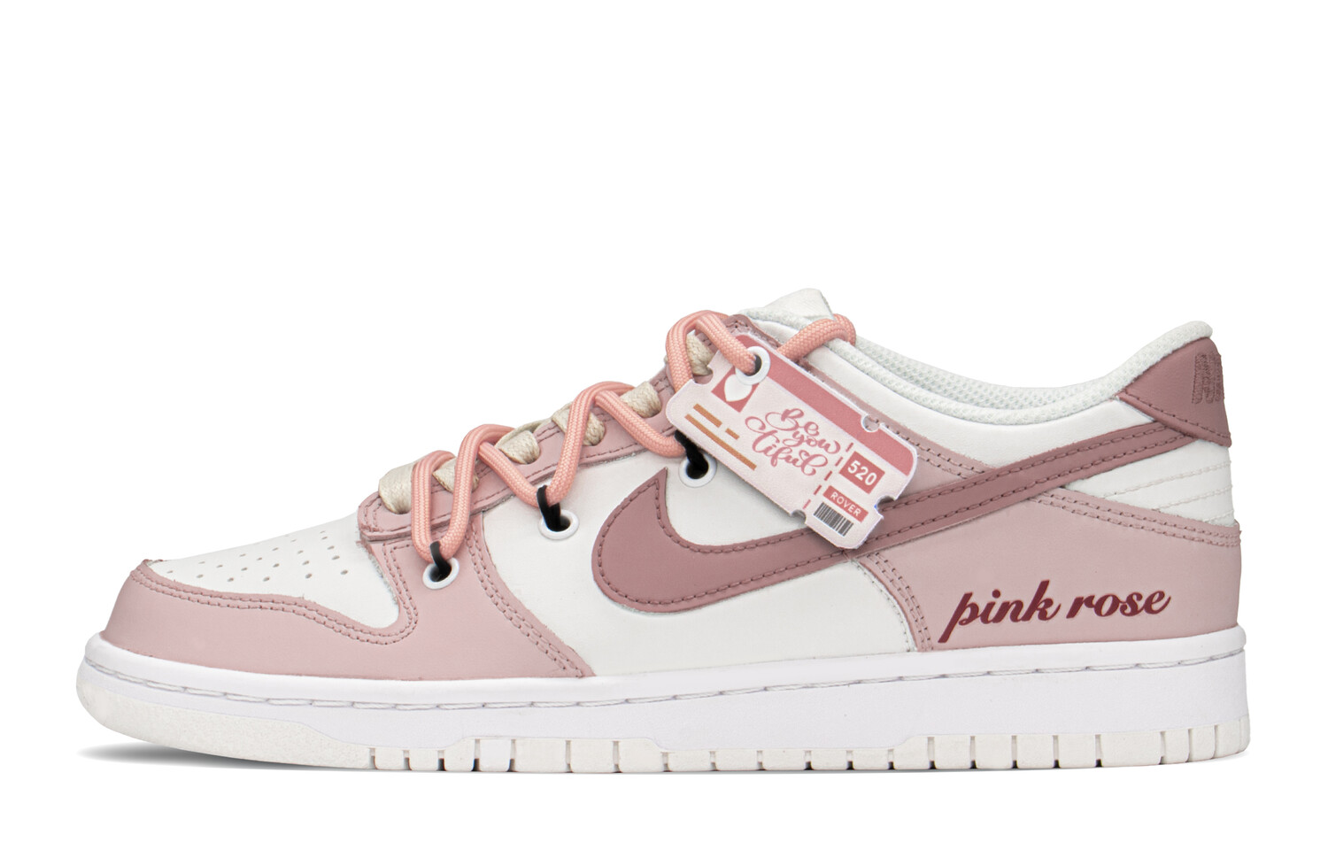 

Кроссовки Nike Dunk Low, розовый/белый