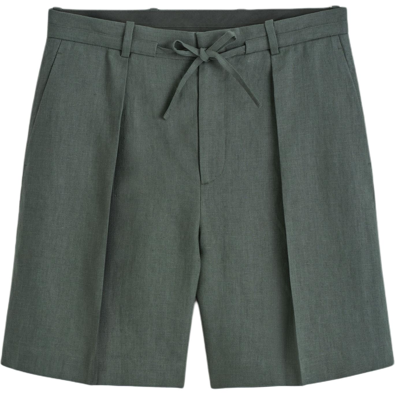 

COS Повседневные шорты мужские темно-зеленые