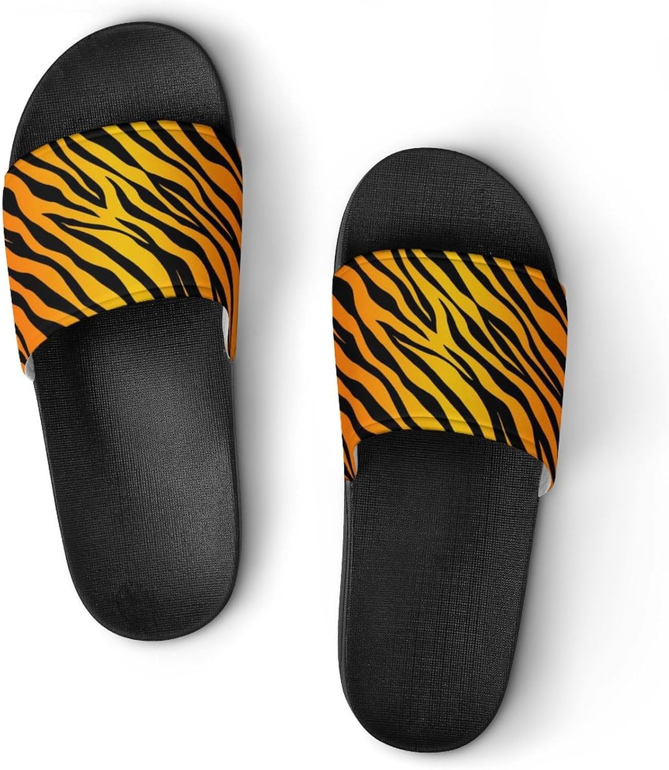 

Сланцы с принтом тигровой кожи CSQDFBHD для мужчин и женщин, шлепанцы, сандалии, тапочки для улицы, пляжа, дома и помещений, Color3