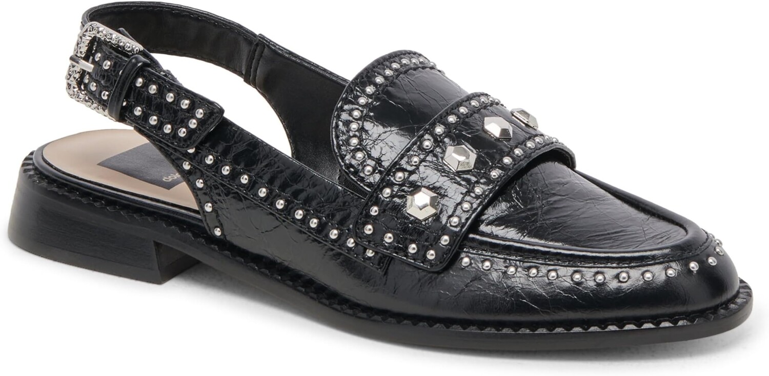 

Лоферы Dolce Vita Hardi Stud, цвет Midnight Crinkle Patent