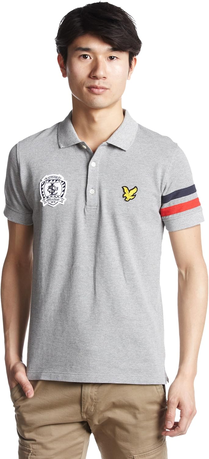 

Поло Lyle & Scott Line, серый