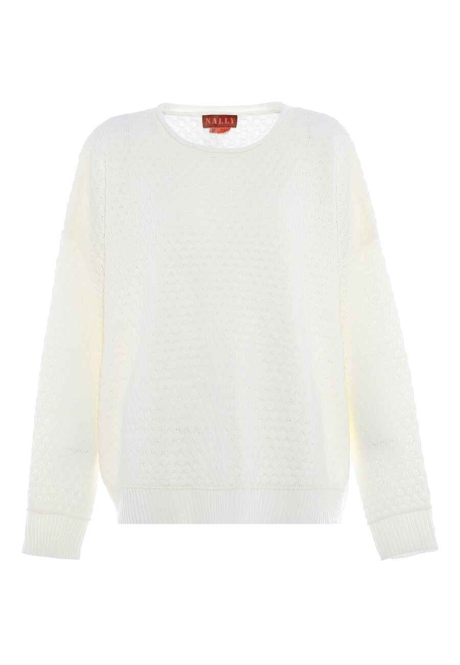 

Тонкий вязаный свитер NALLY Sweater, белый