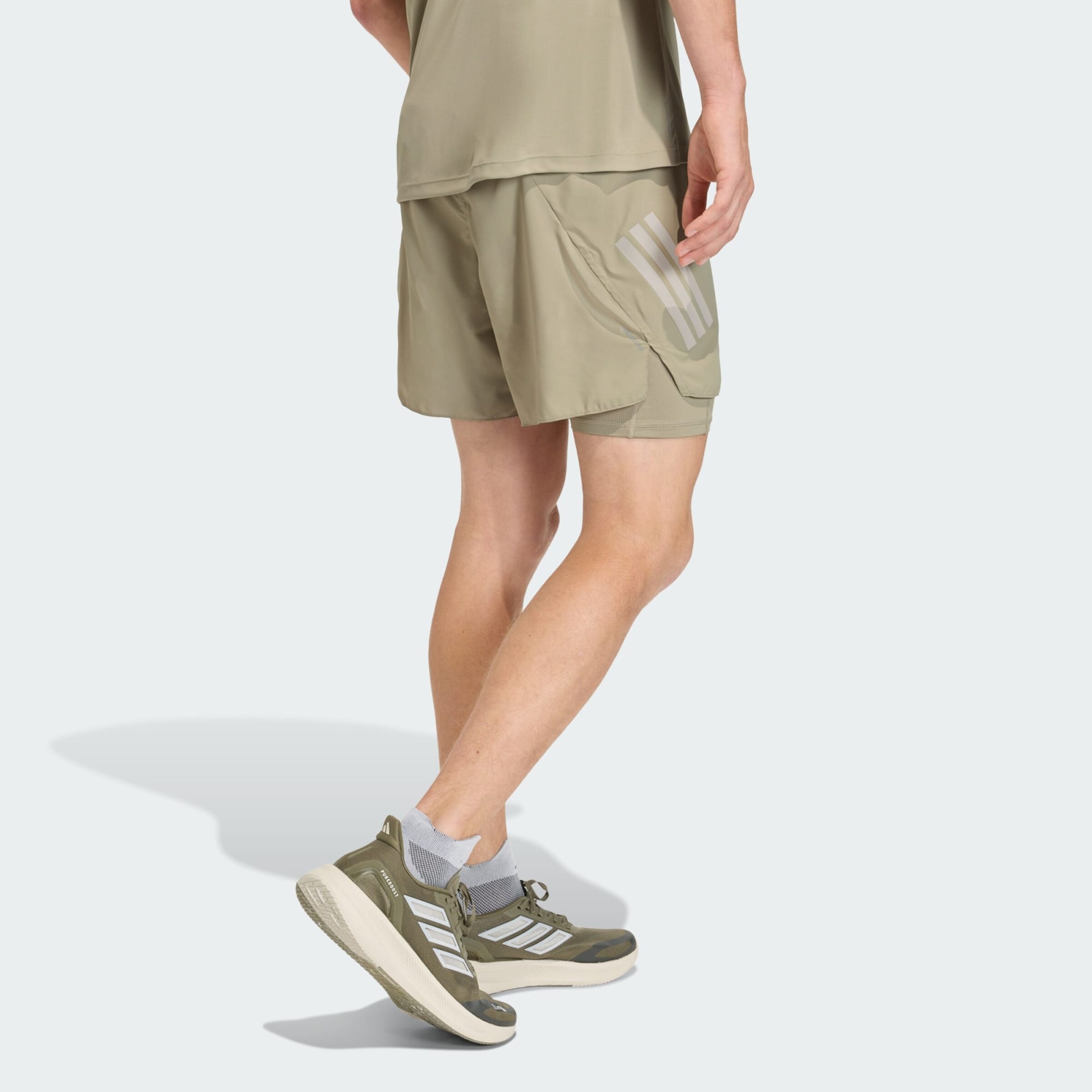 Adidas Performance Шорты для тренировок Regular 'Adi365 Formotion' в цвете Khaki — фото 3