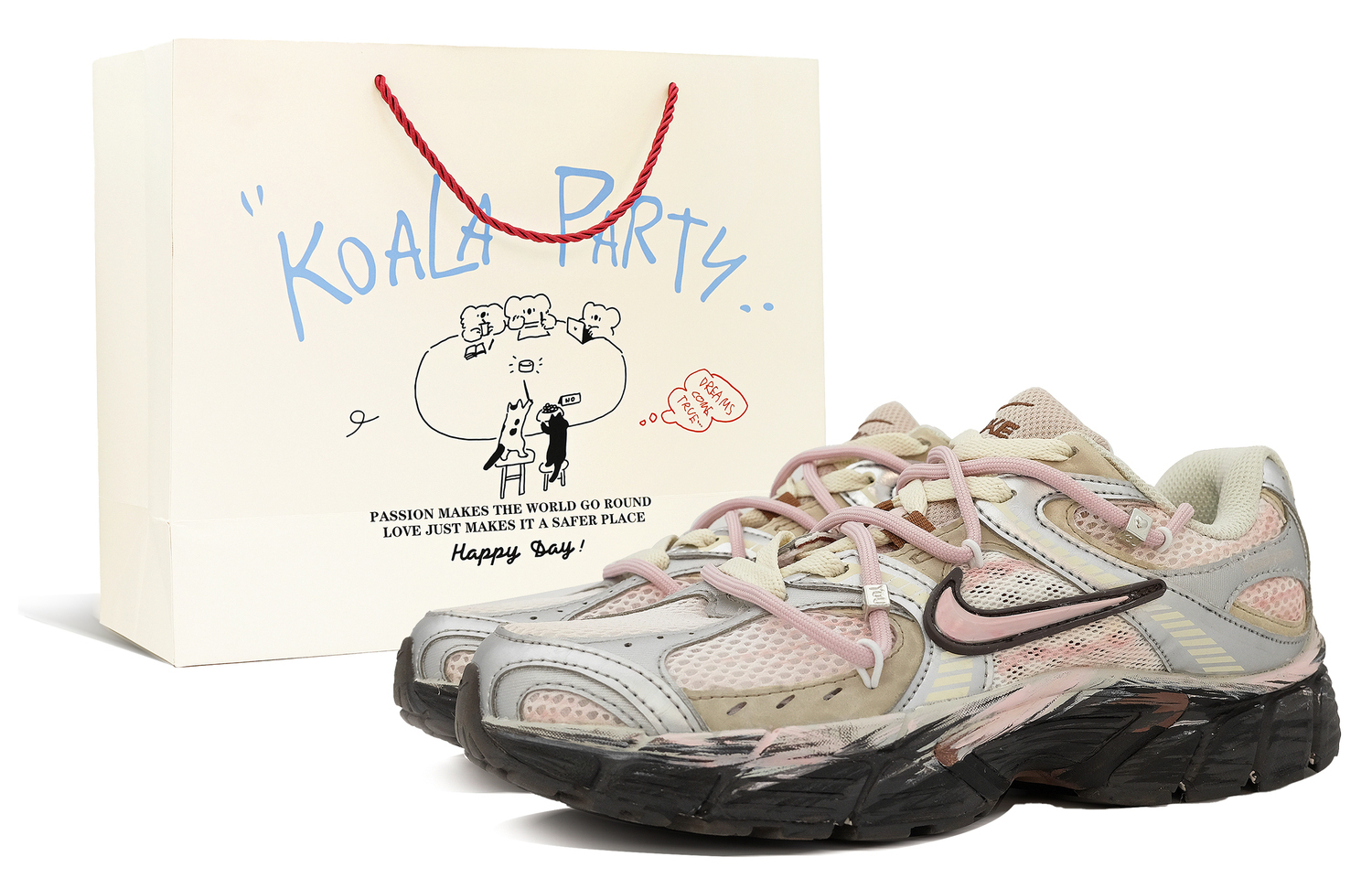 

Nike V5 RNR кроссовки унисекс розовый серый