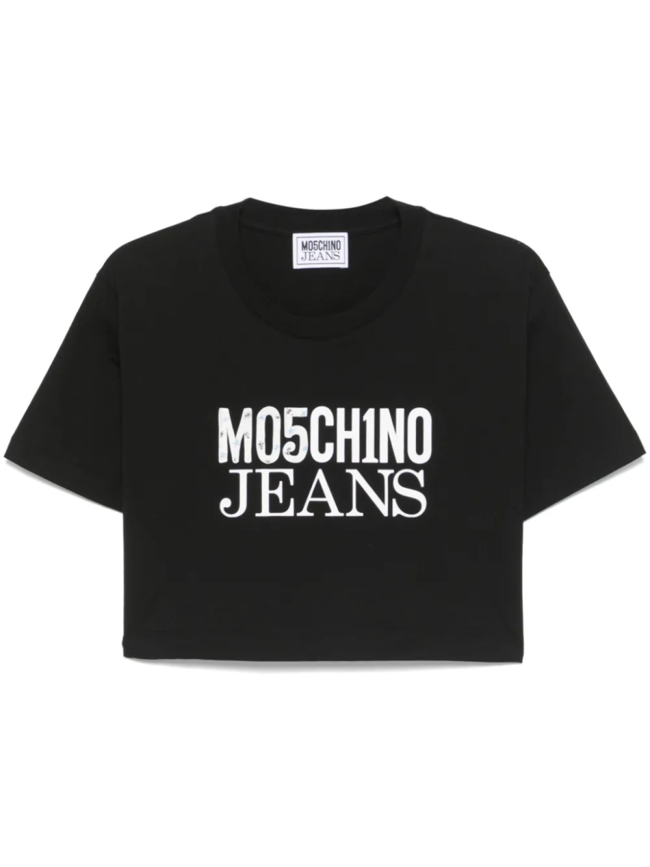 

Футболка с логотипом MOSCHINO JEANS, черный