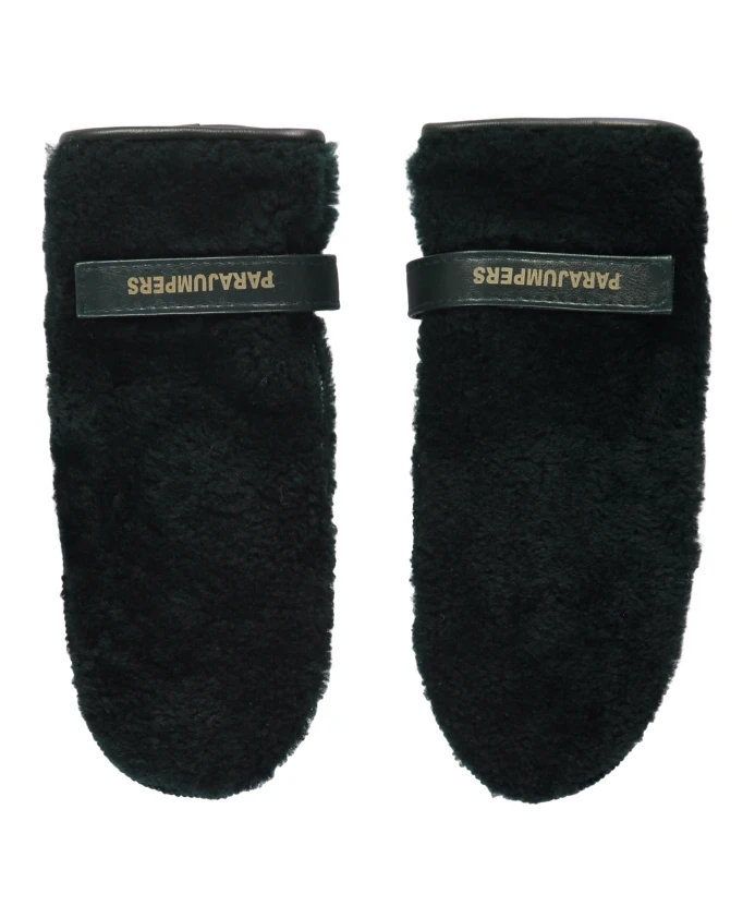 

Кожаные перчатки из овчины с регулируемым ремешком. Parajumpers, зеленый