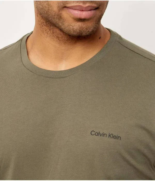 Футболка classic fit Calvin Klein, оливково-зеленый — фото 4