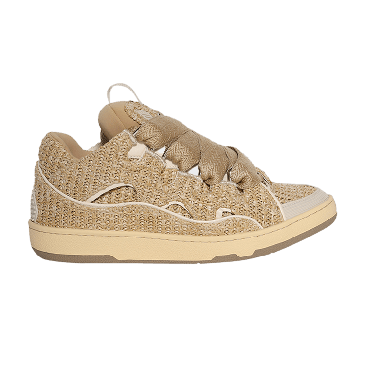 

Кроссовки Lanvin Curb Raffia Sneakers 'Natural', желто-коричневый
