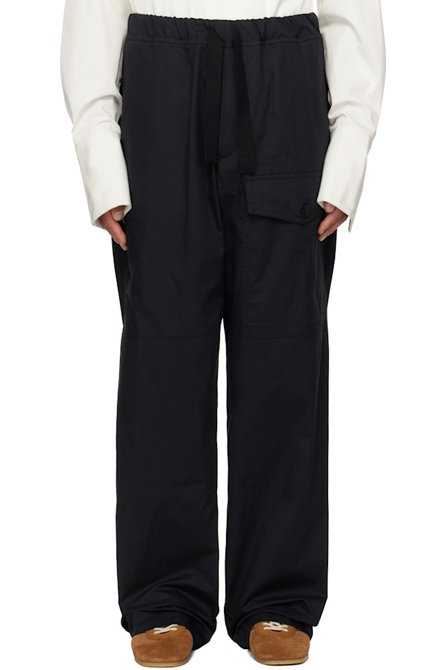 

Хлопковые карго-брюки Dries Van Noten, черный
