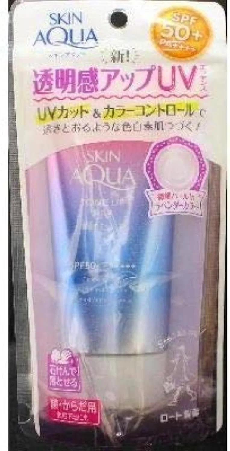 Солнцезащитный крем Skin Aqua Tone Up UV Essence лавандовый 80 г