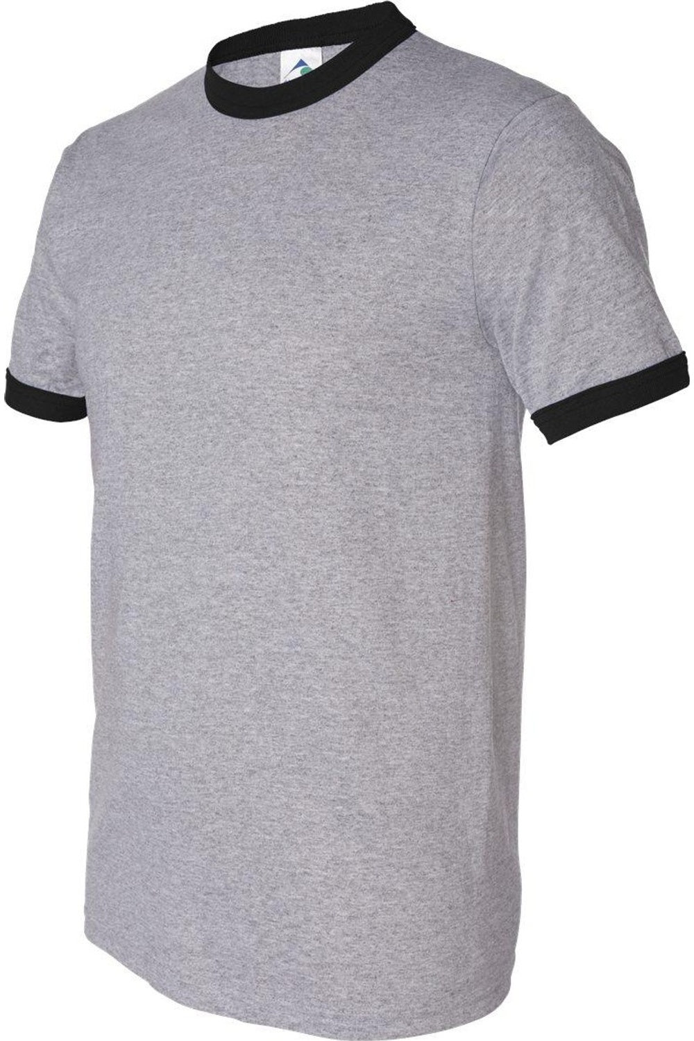 

Футболка Augusta Sportswear 50/50 Ringer, цвет athletic heather/ black