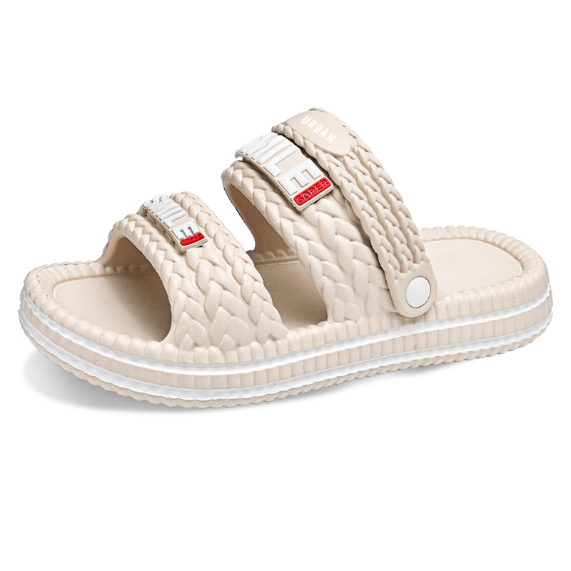 

URBAN AUTHENTIC Скользостойкие шлепанцы унисекс цвета хаки, цвет Khaki