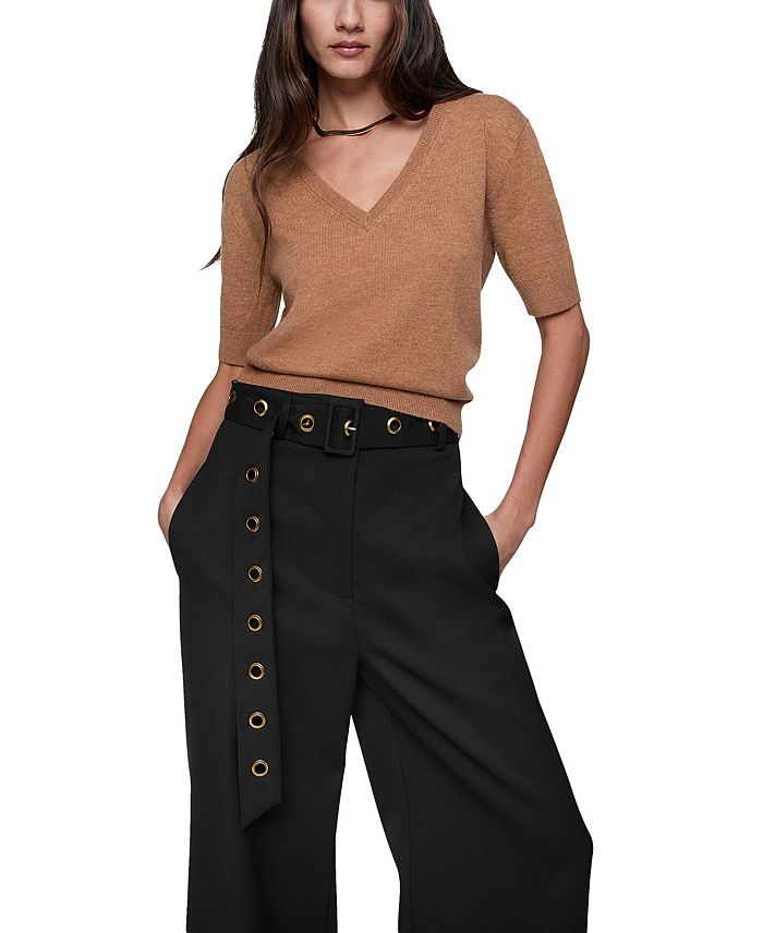 

Свитер Haven с V-образным вырезом Rebecca Minkoff, коричневый/бежевый