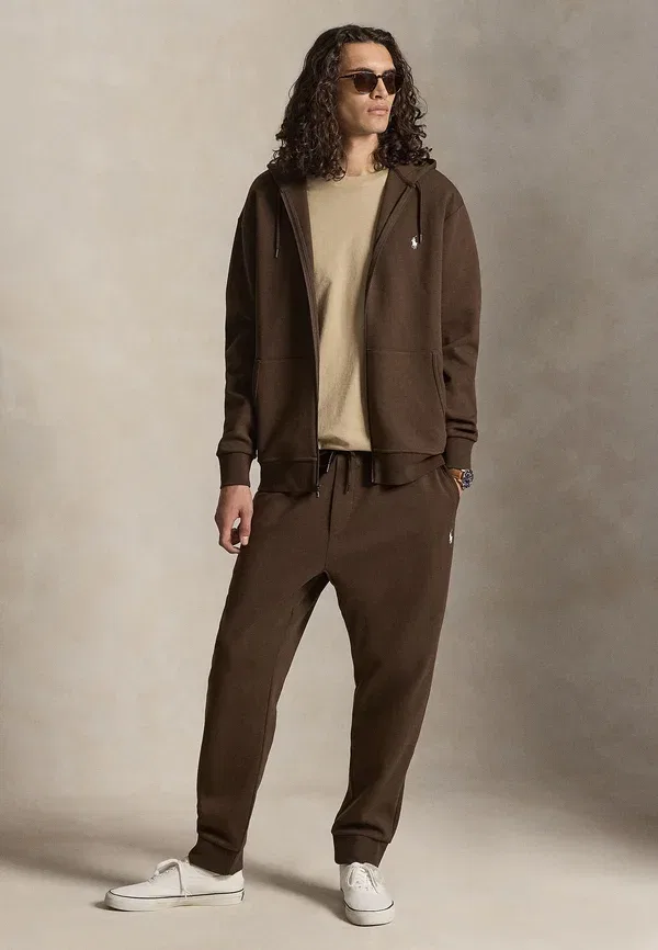 Толстовка с капюшоном на молнии Polo Ralph Lauren Big & Tall, мускатно-коричневый — фото 2