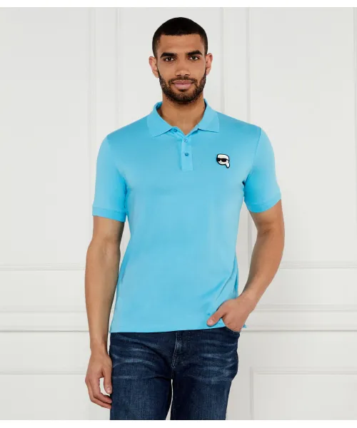

Футболка поло Slim fit Karl Lagerfeld, синий