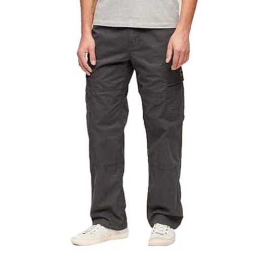 

Брюки Superdry Vintage Baggy Regular Waist Cargo, серый