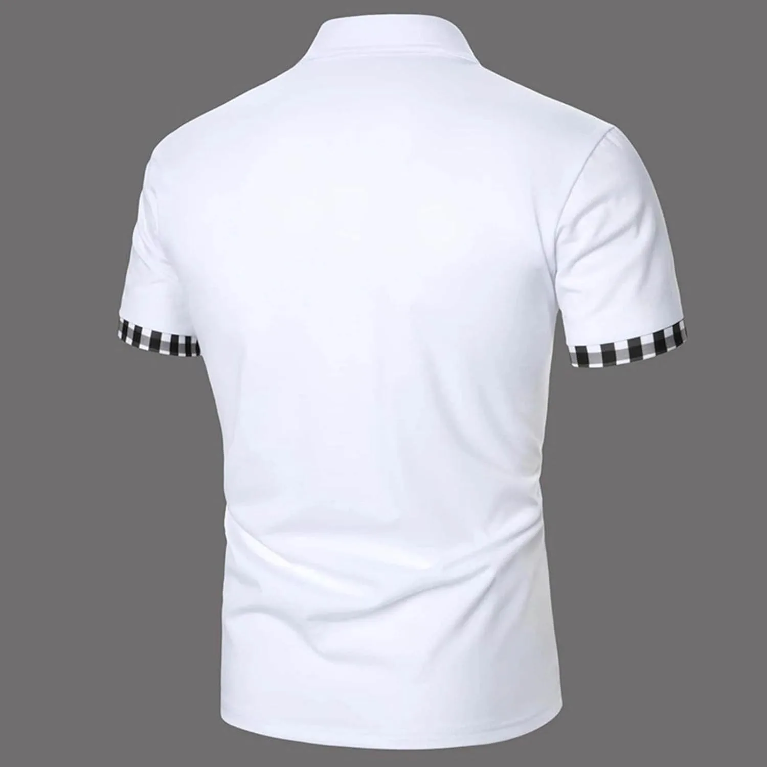 Мужская поло с коротким рукавом, классическая, Regular Fit — фото 4
