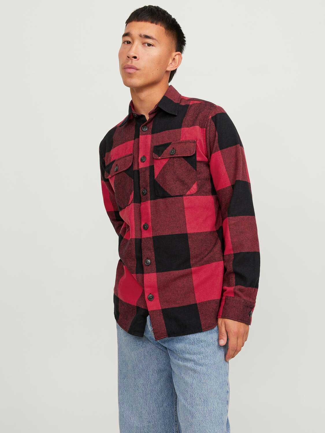 

Рубашка Jack & Jones JJEDARREN OVERSHIRT LS NOOS, красный