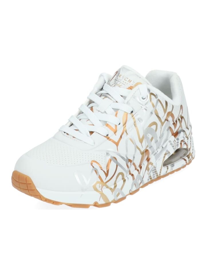 

Кроссовки на шнуровке Skechers, цвет weiß/gold