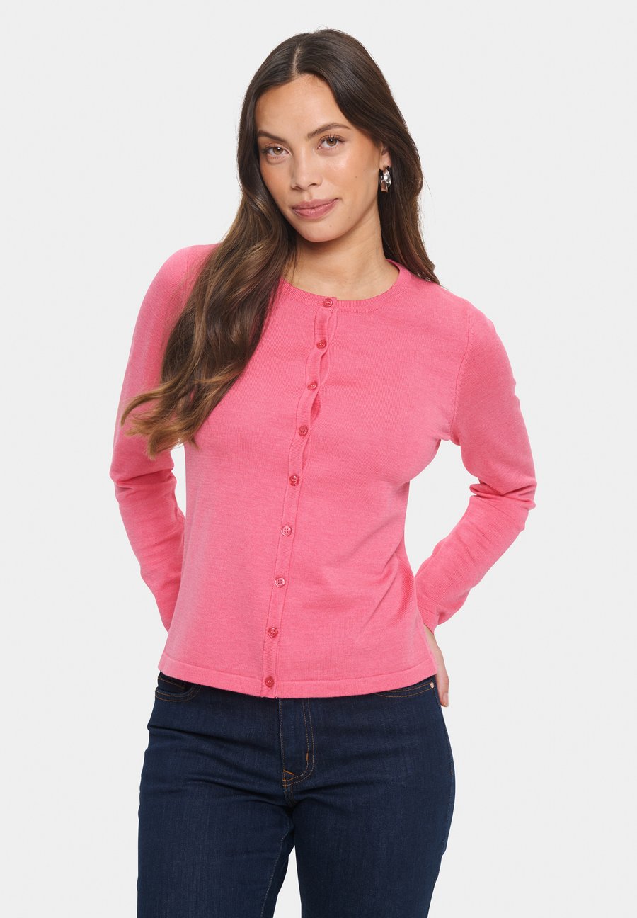 

Кардиган Saint Tropez MILA R-NECK, Fruit Dove Melange/Mottled Pink