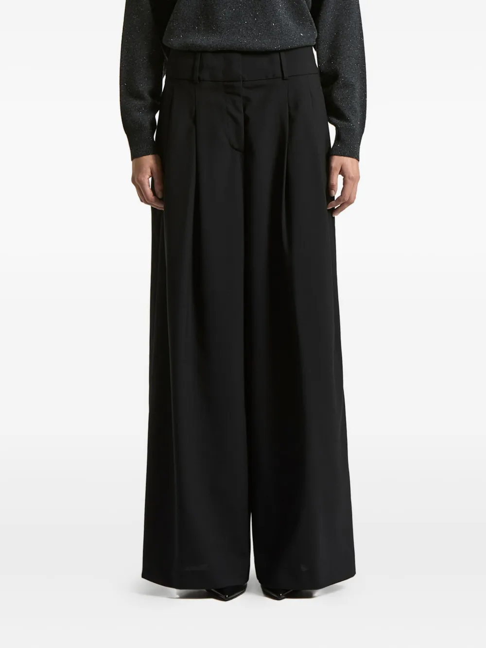 

Плиссированные брюки Peserico, черный