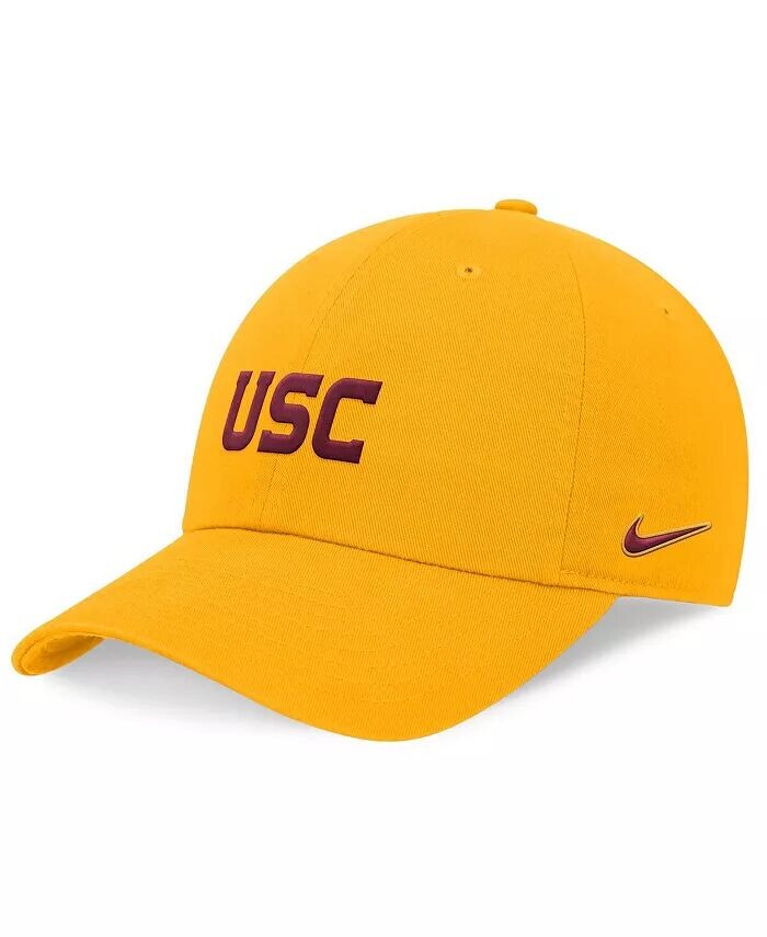 

Мужская золотая регулируемая кепка USC Trojans 2024 On-Field Club Nike, золотой