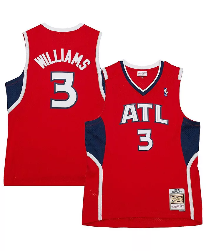 

Мужская баскетбольная майка Atlanta Hawks Hardwood Classics Swingman Лу Уильямса в красном цвете Mitchell & Ness