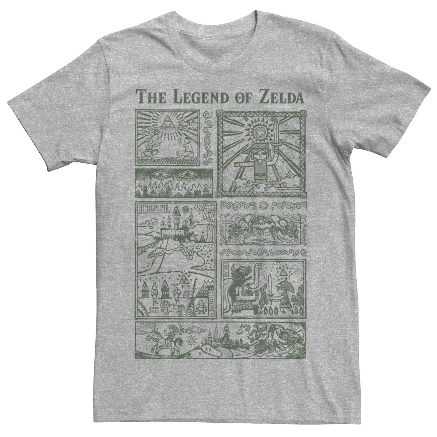 

Мужская футболка The Legend Of Zelda Story со вставками Licensed Character