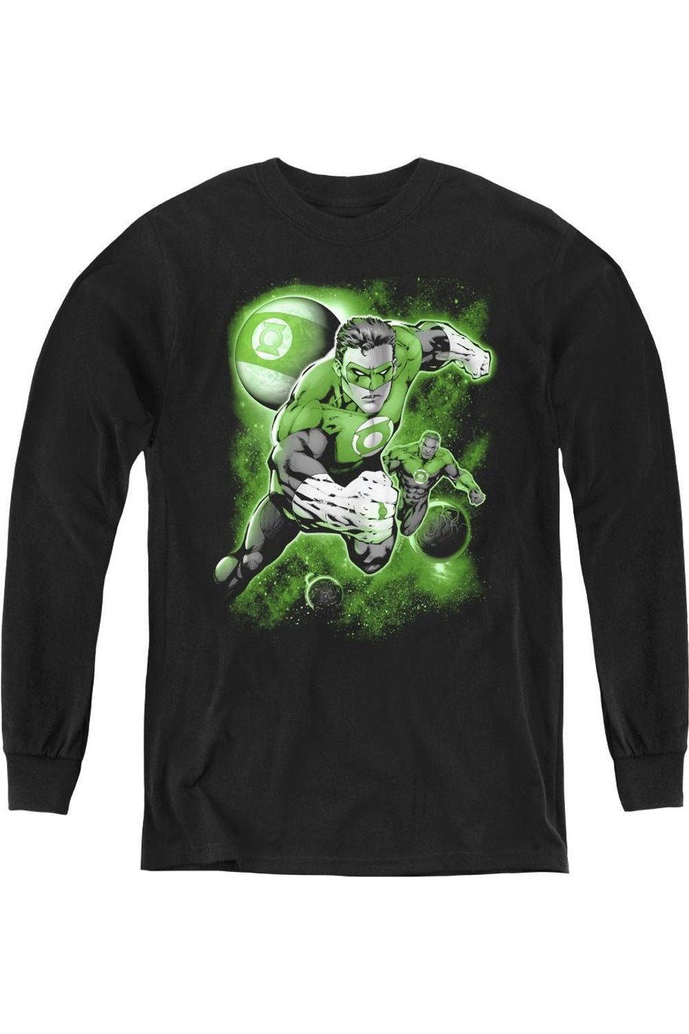 

Футболка с длинным рукавом Green Lantern "Фонарь Планеты" для детей Gildan