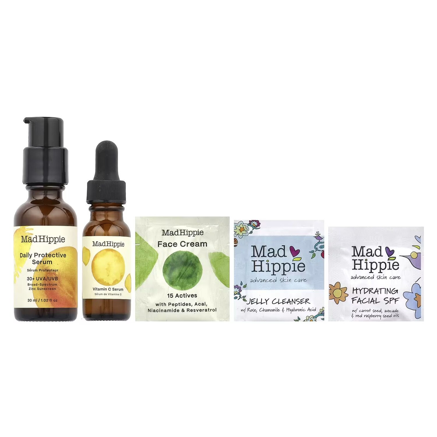 

Весенние предметы первой необходимости, набор из 5 предметов Mad Hippie