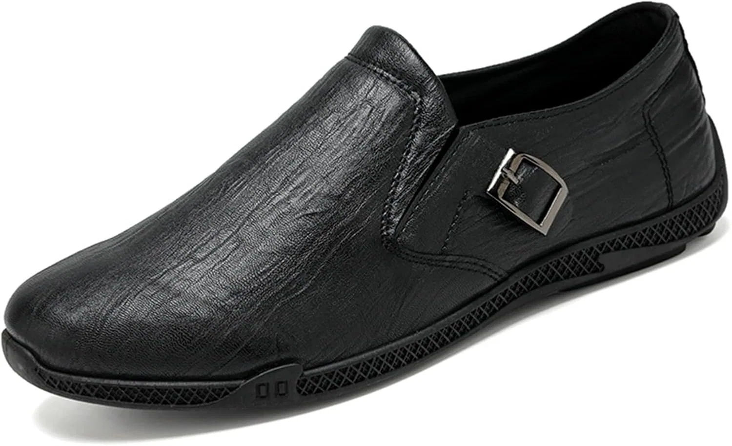 Мужские лоферы, дышащие, Slip On, PU кожа, Black PUGHGAETZF