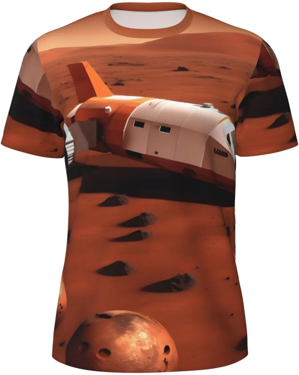 

Футболка мужская летняя с принтом Mars Planet, легкая и дышащая SDFHU