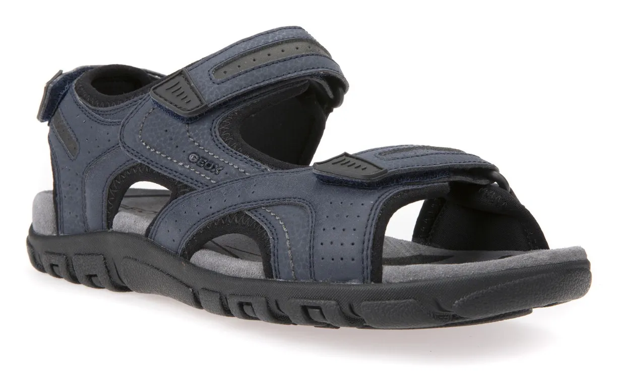 

Сандалии Geox "UOMO SANDAL STRADA", летняя обувь, обувь на липучке, уличные сандалии, в треккинговом стиле, серый