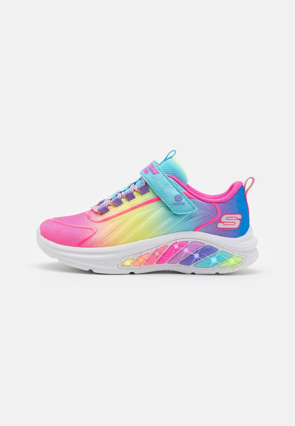 

Низкие кроссовки Rainbow Cruisers Skechers, цвет turquoise/multi-coloured