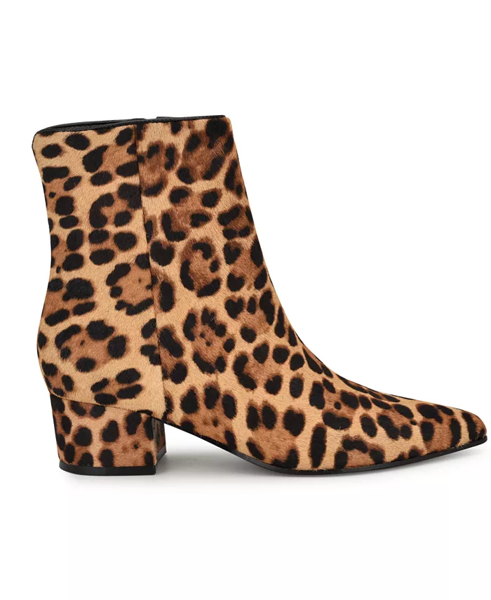 Женские ботильоны Maribu с острым носом и высоким голенищем Nine West, белый — фото 2
